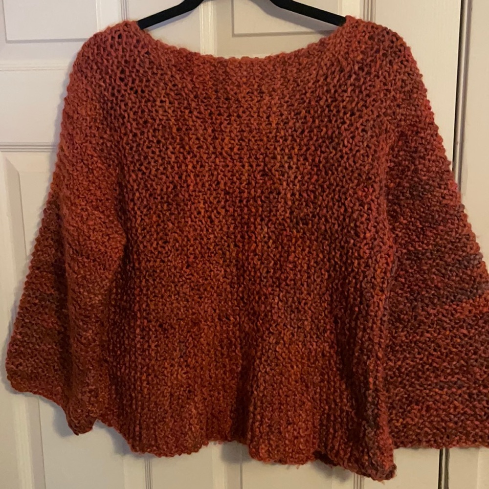 Handmade crochet red sweater crop top unbranded see pictures for measurements